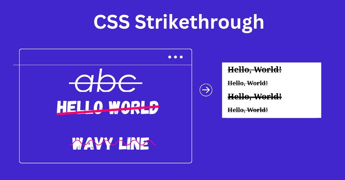 CSS Strikethrough