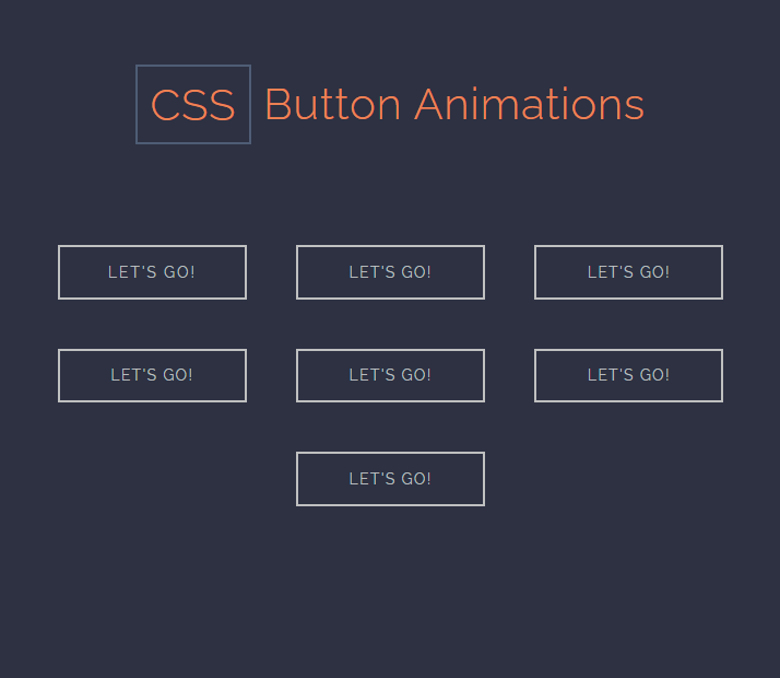 CSS Button Animation On Hover