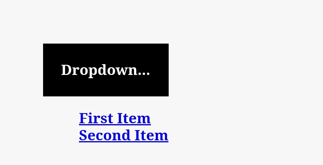 CSS Dropdown on click 