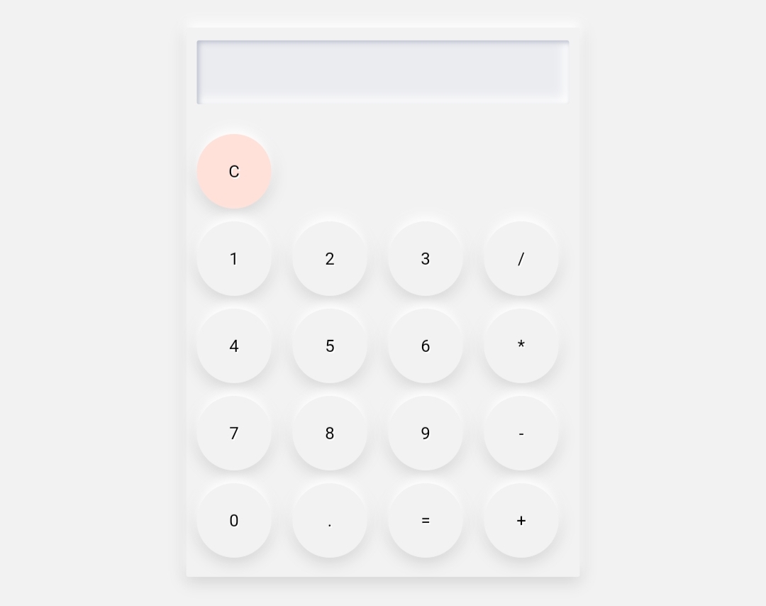 Calculator UI in CSS