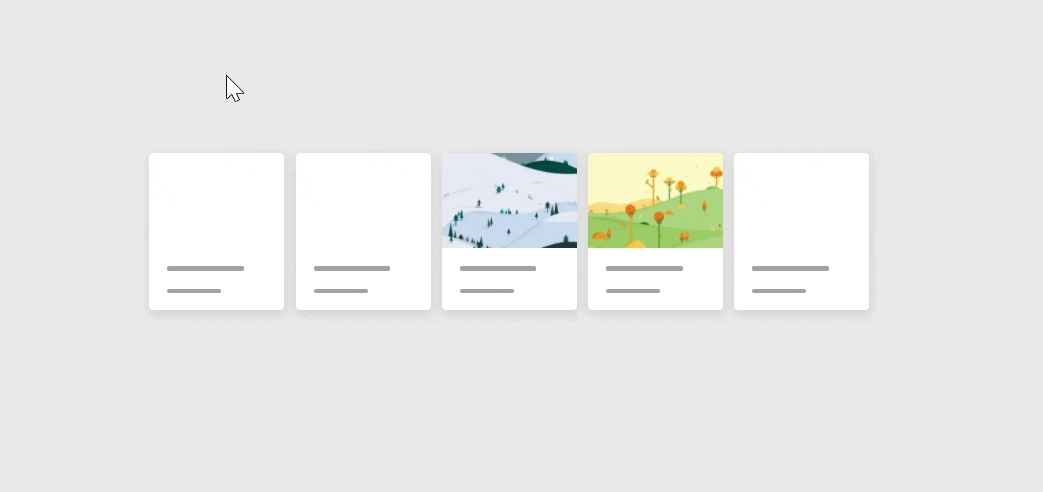 Click Shape Cards with Animation | Align Multiple CSS Card