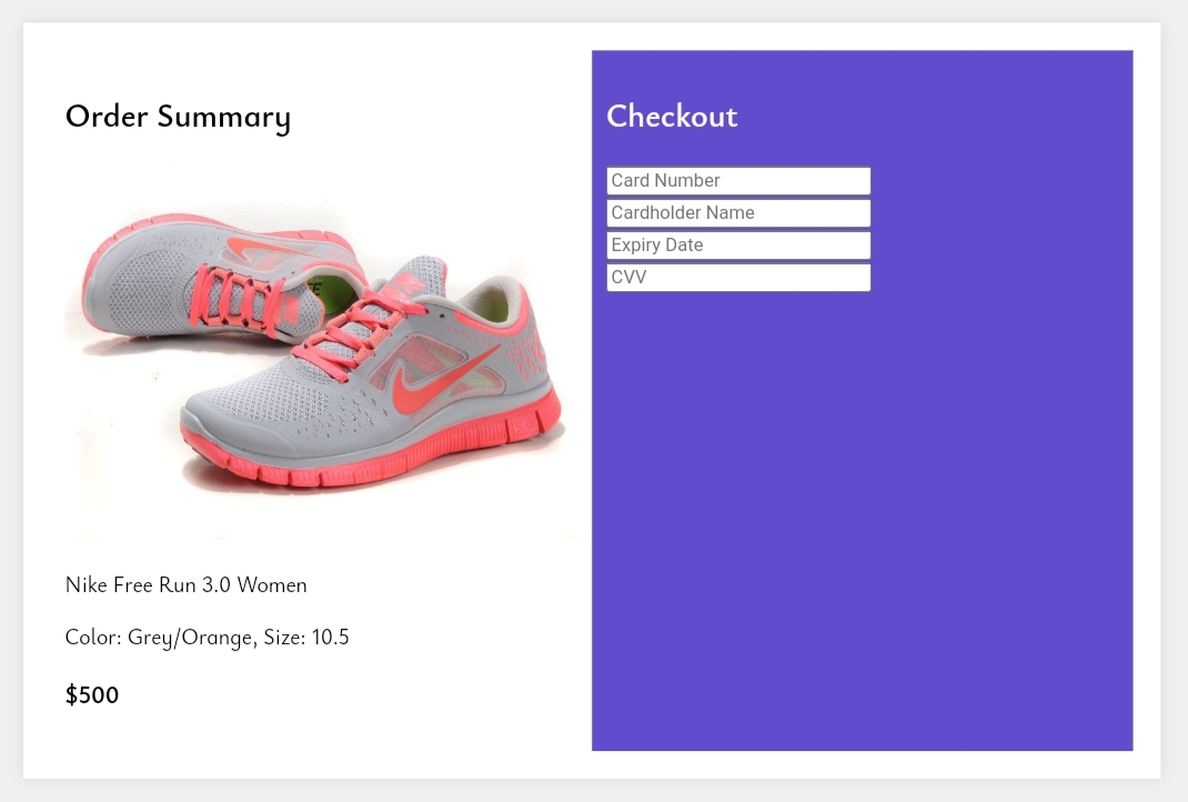 How To Create A Responsive Checkout Form Using HTML And CSS