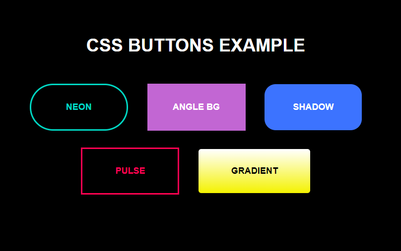 CSS Shadow Button Effect