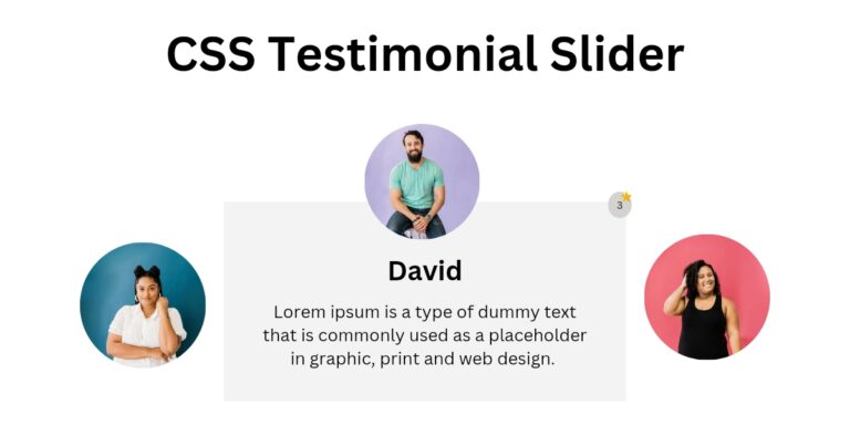 CSS Testimonial Slider