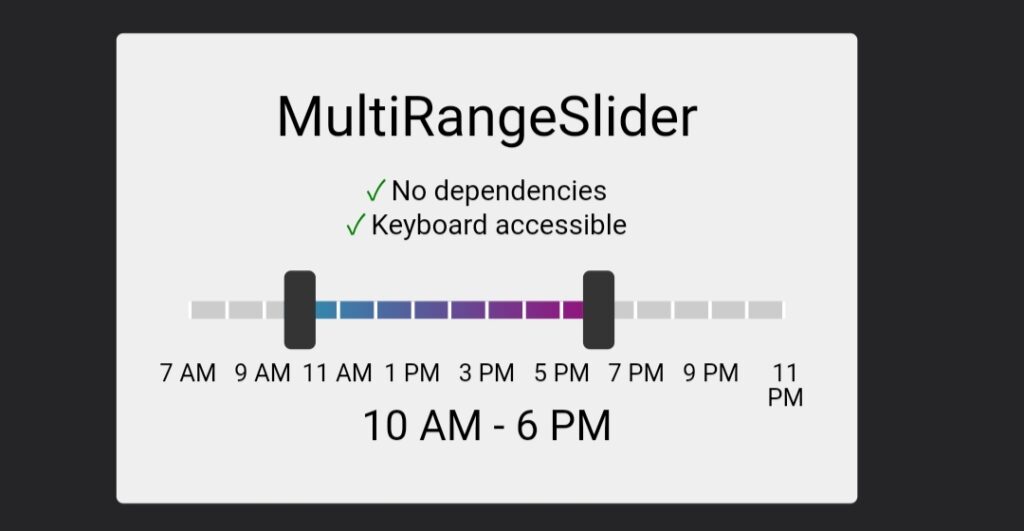CSS Multi Range Slider 