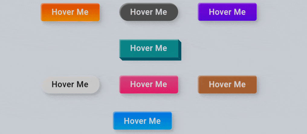 Pure Css Animated buttons