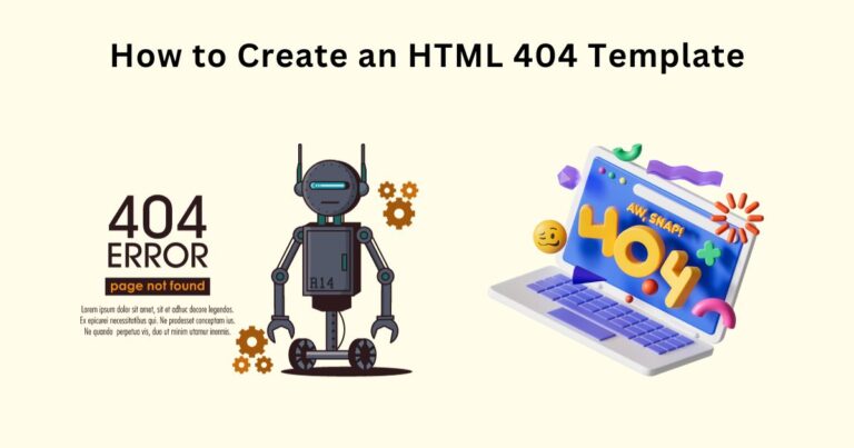 How to Create an HTML 404 Template