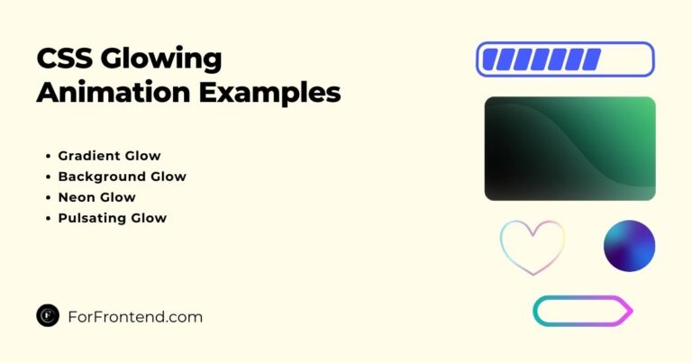 CSS Glowing Animation Examples