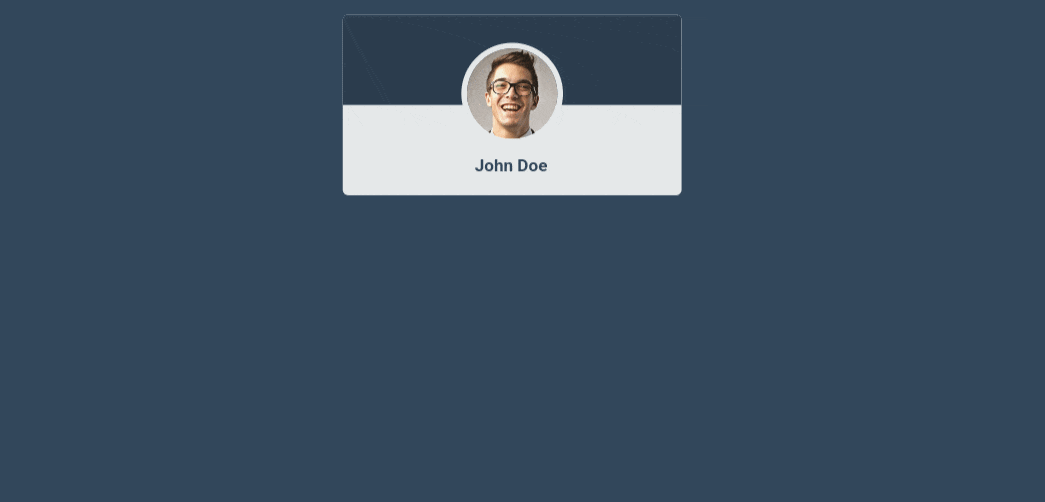 CSS Profile Card with Hover Effect