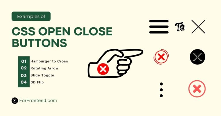 Examples of CSS Open Close Buttons