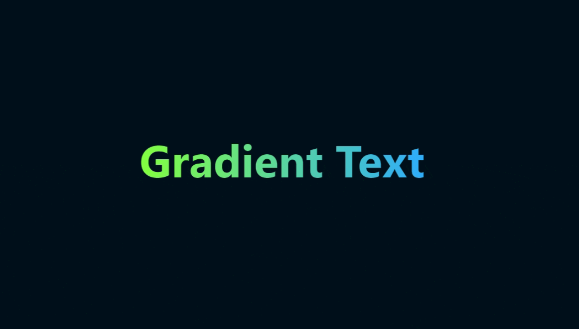 Simple CSS Gradient Text