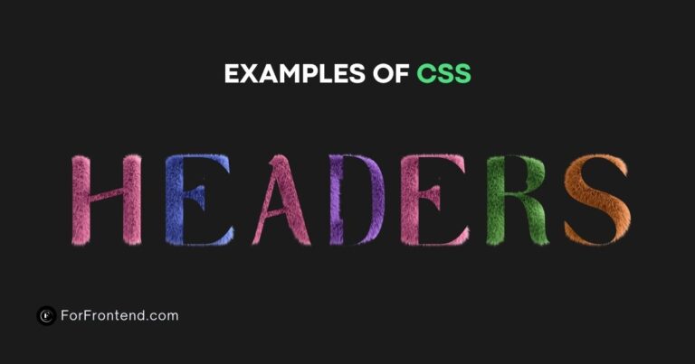 Examples of CSS Headers