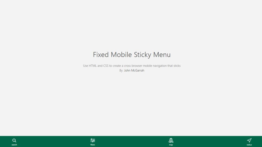 9 CSS Sticky Navbar Examples - ForFrontend