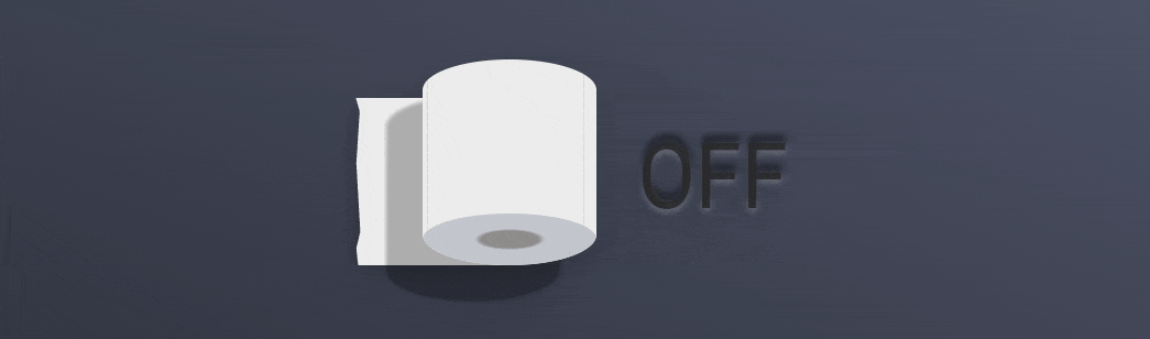 Toilet Paper Roll Toggle CSS