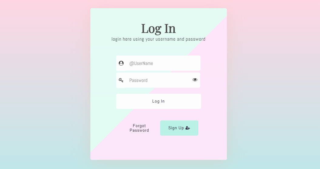 Pure CSS Login Form