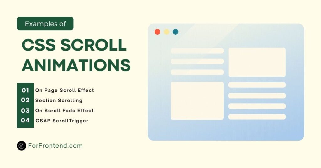 15 CSS Scroll Animations - ForFrontend