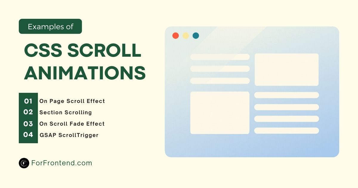 Examples of CSS Scroll Animations