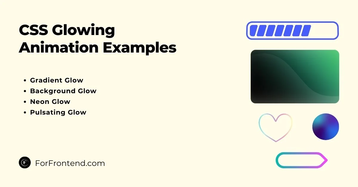 CSS Glowing Animation Examples