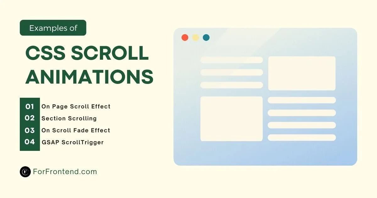 Examples of CSS Scroll Animations